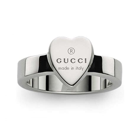 gucci trademark ring gold|gucci heart ring for sale.